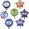 Happy Father's Day Balloons,Father's Day Party Decorations,Father Best Dad Ever Birthday Party Decorations Supplies.7PCS